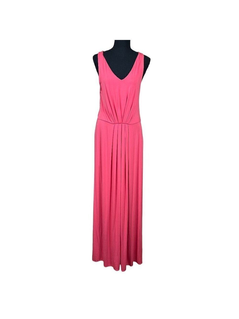Cynthia Rowley Pink Long Maxi Pockets Sleeveless Dress Size L